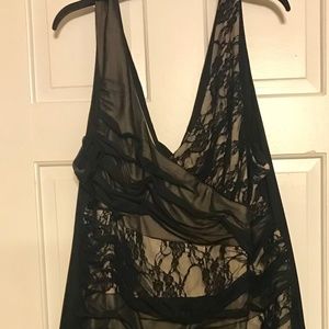 Plus Size Bodycon black lace formal dress